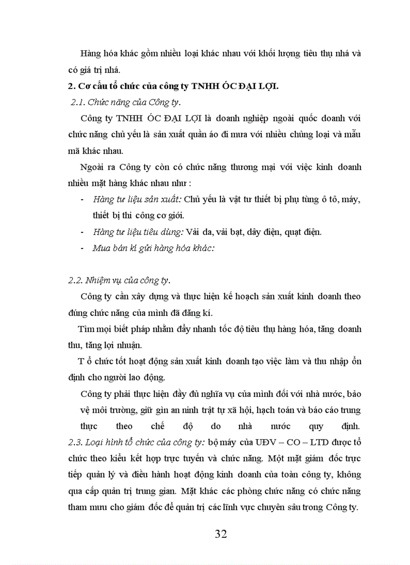 image for page Các biện pháp đẩy mạnh tiêu thụ hàng hoá tại công ty trách nhiệm hữu hạn Úc Đại Lợi