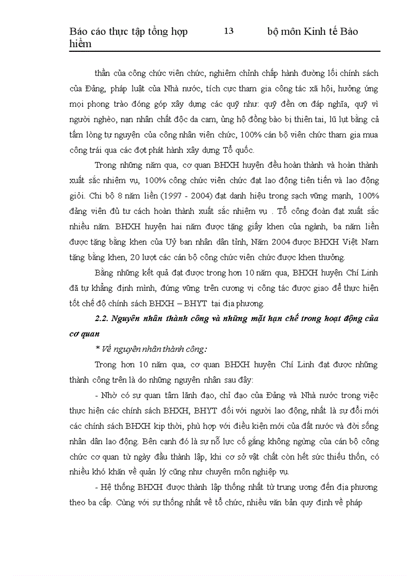 image for page Thực trạng hoạt động cơ quan BHXH huyện Chí Linh