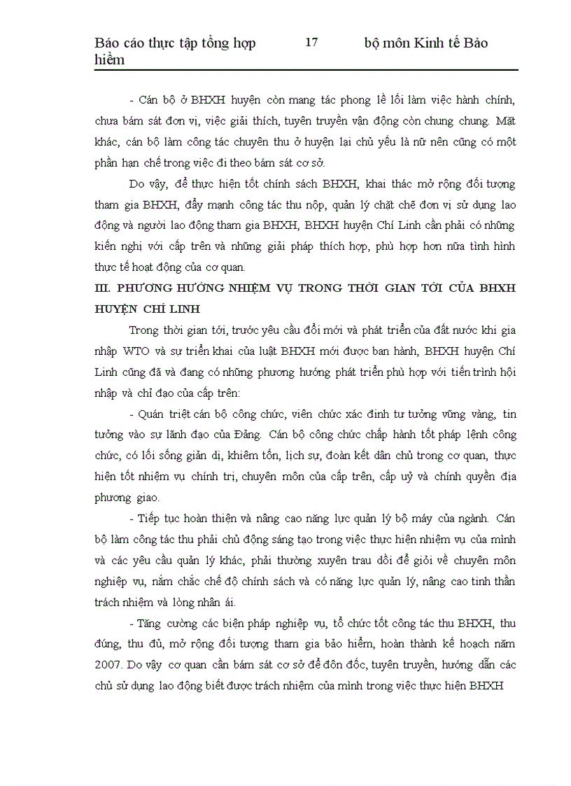 image for page Thực trạng hoạt động cơ quan BHXH huyện Chí Linh