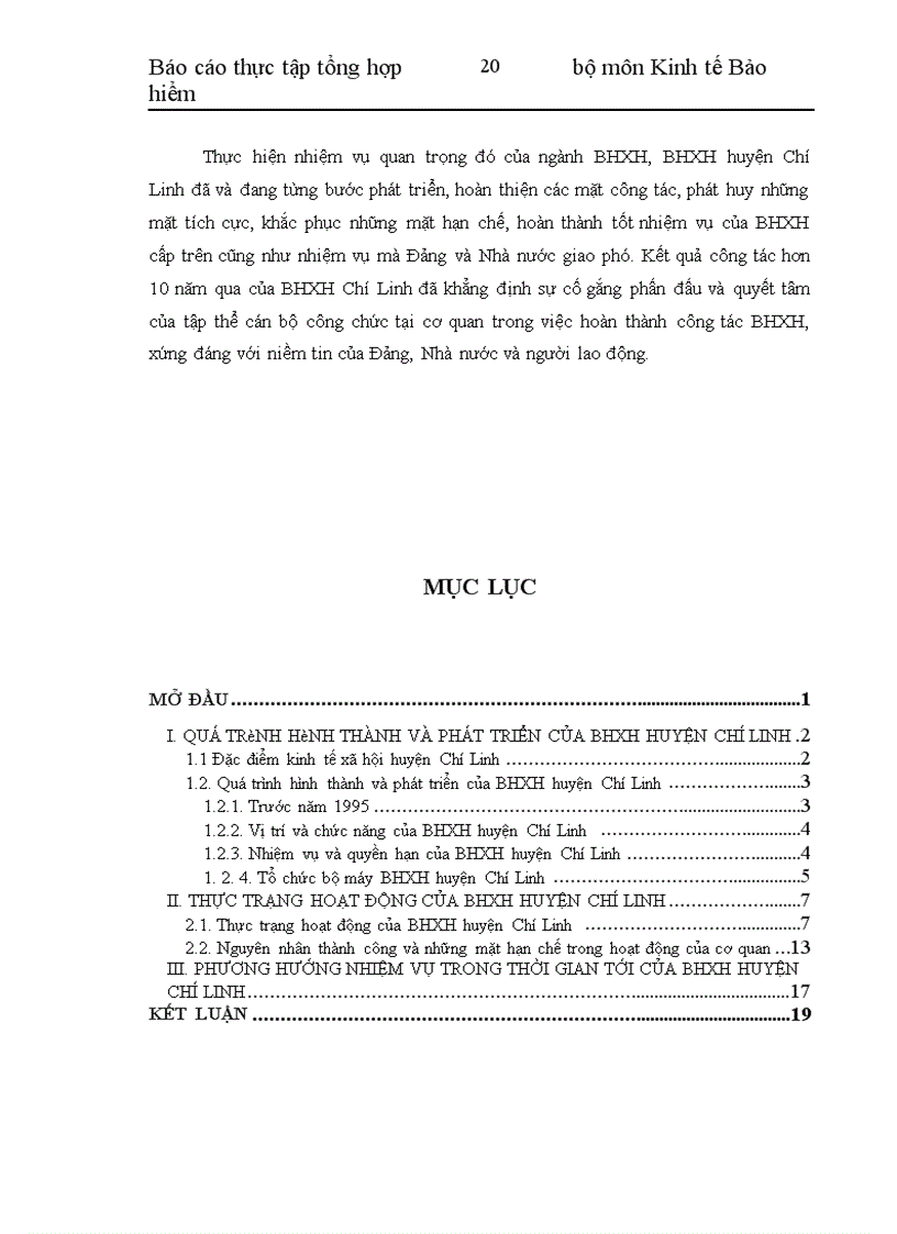 image for page Thực trạng hoạt động cơ quan BHXH huyện Chí Linh