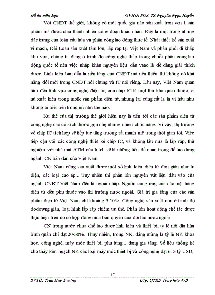 image for page Nâng cao năng lực cạnh tranh của Công nghiệp điện tử Việt Nam