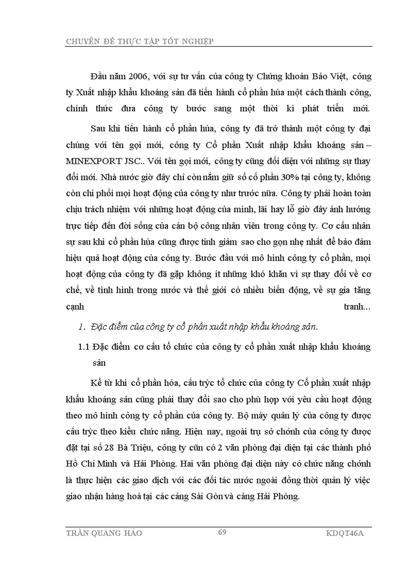 image for page Các giải pháp mở rộng thị trường xuất khẩu của công ty Cổ phần Xuất nhập khẩu khoáng sản