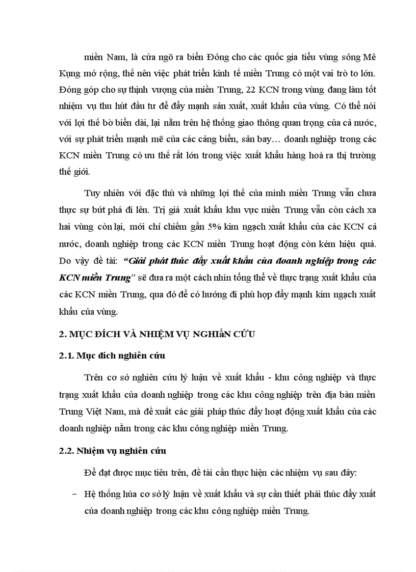 image for page Giải pháp thúc đẩy xuất khẩu của doanh nghiệp trong các khu công nghiệp miền trung