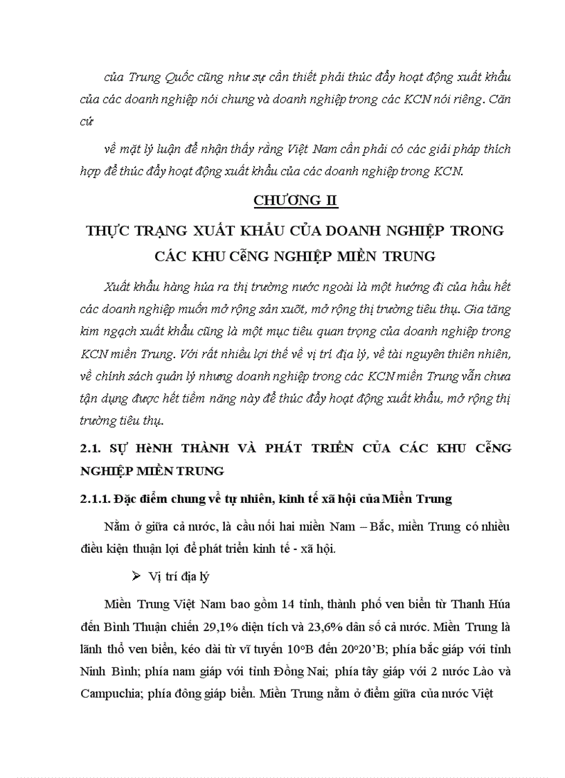 image for page Giải pháp thúc đẩy xuất khẩu của doanh nghiệp trong các khu công nghiệp miền trung