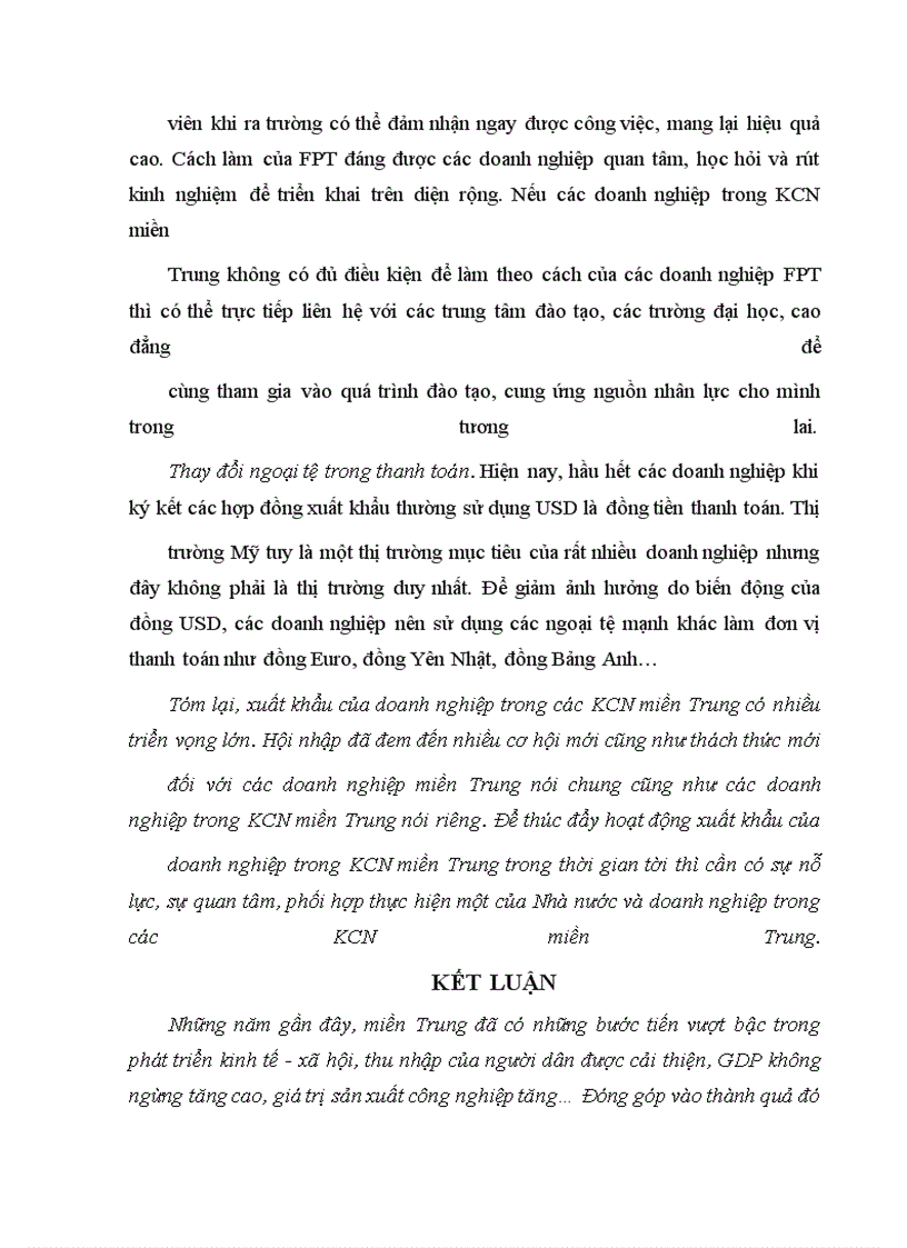 image for page Giải pháp thúc đẩy xuất khẩu của doanh nghiệp trong các khu công nghiệp miền trung