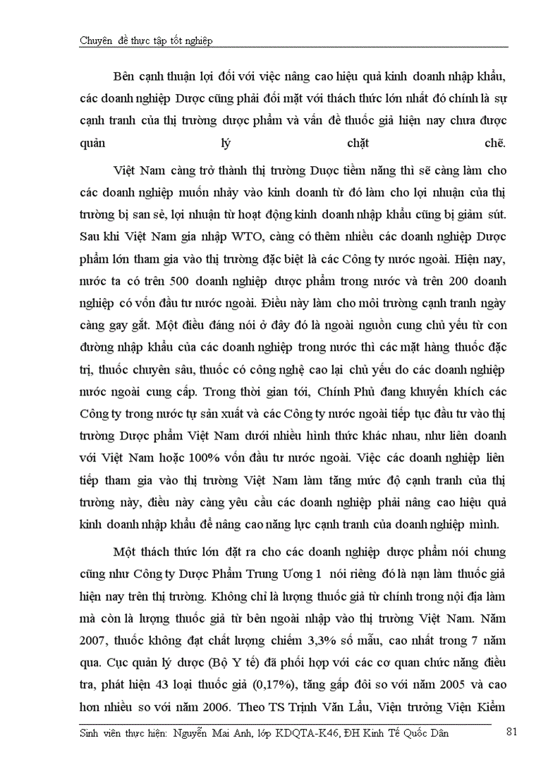 image for page Nâng cao hiệu quả hoạt động kinh doanh nhập khẩu của Công ty Dược Phẩm Trung Ương 1