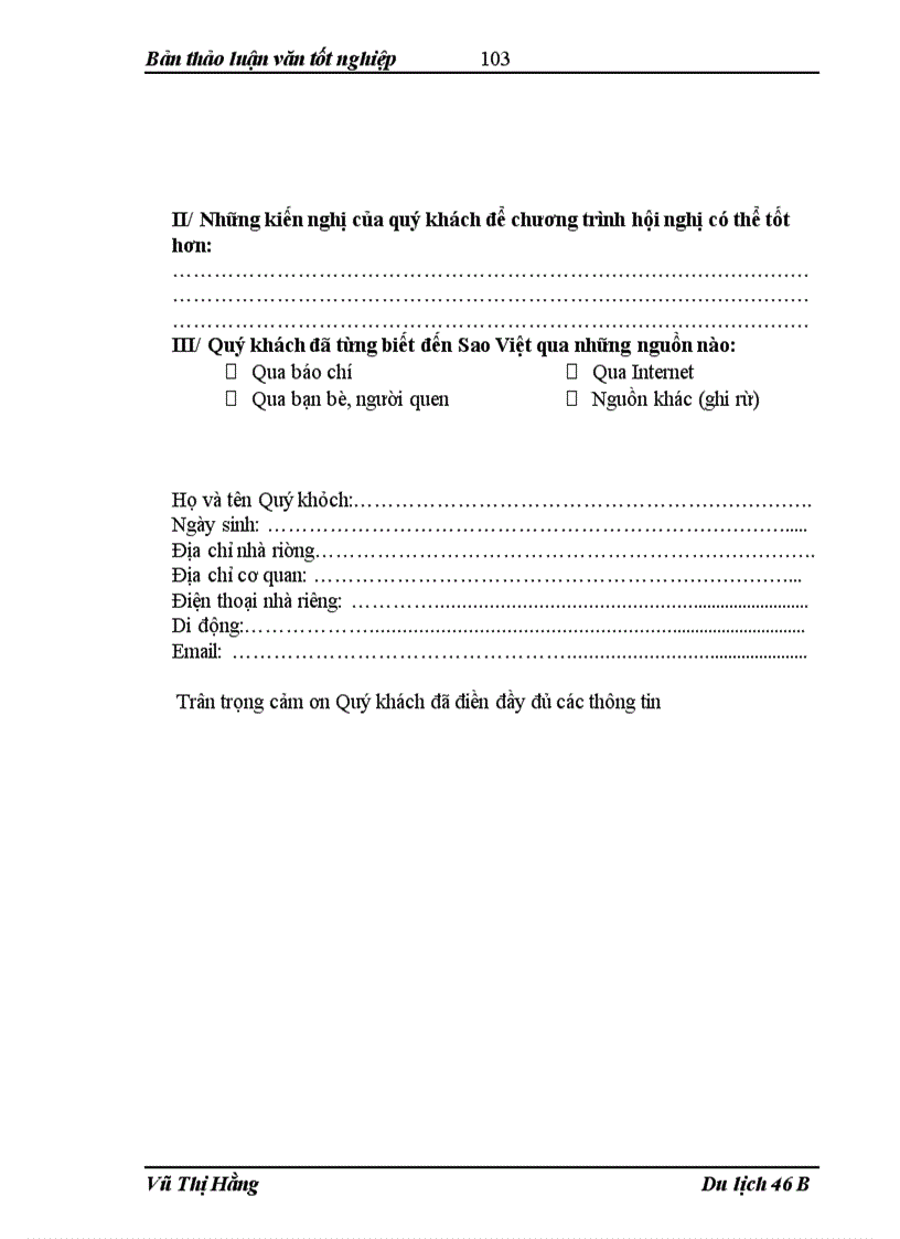 image for page Xây dựng chính sách sản phẩm du lịch hội nghị Công ty TNHH đầu tư và du lịch Sao Việt.