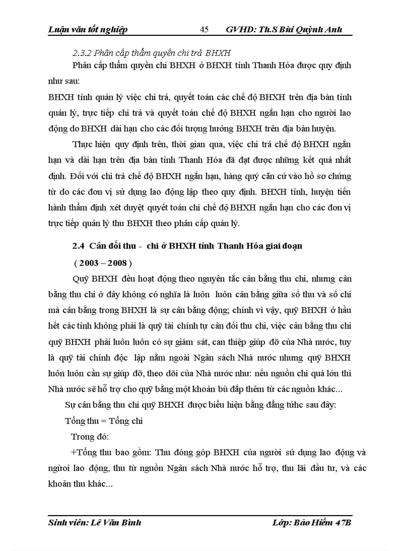 image for page Thực trạng công tác thu – chi ở BHXH tỉnh Thanh Hóa giai đoạn ( 2003 – 2008 )