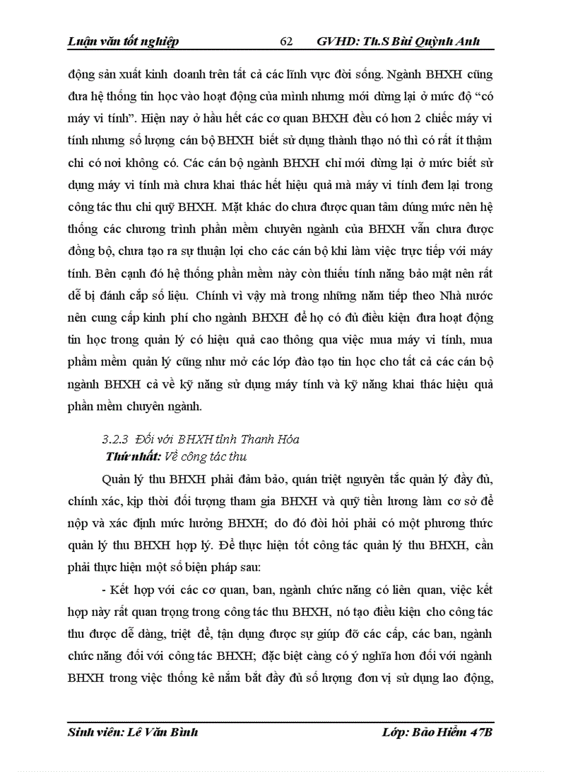 image for page Thực trạng công tác thu – chi ở BHXH tỉnh Thanh Hóa giai đoạn ( 2003 – 2008 )
