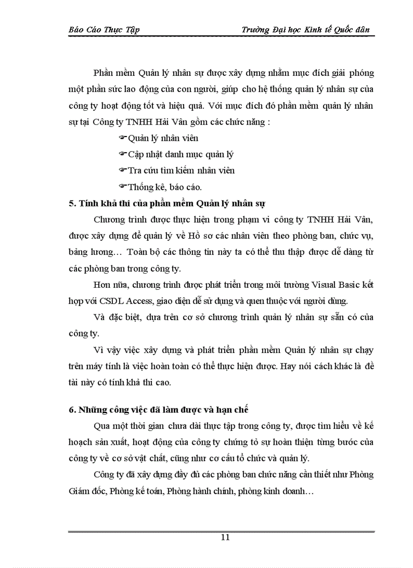 image for page Hệ thống quản lý nhân sự công ty tnhh hải vân