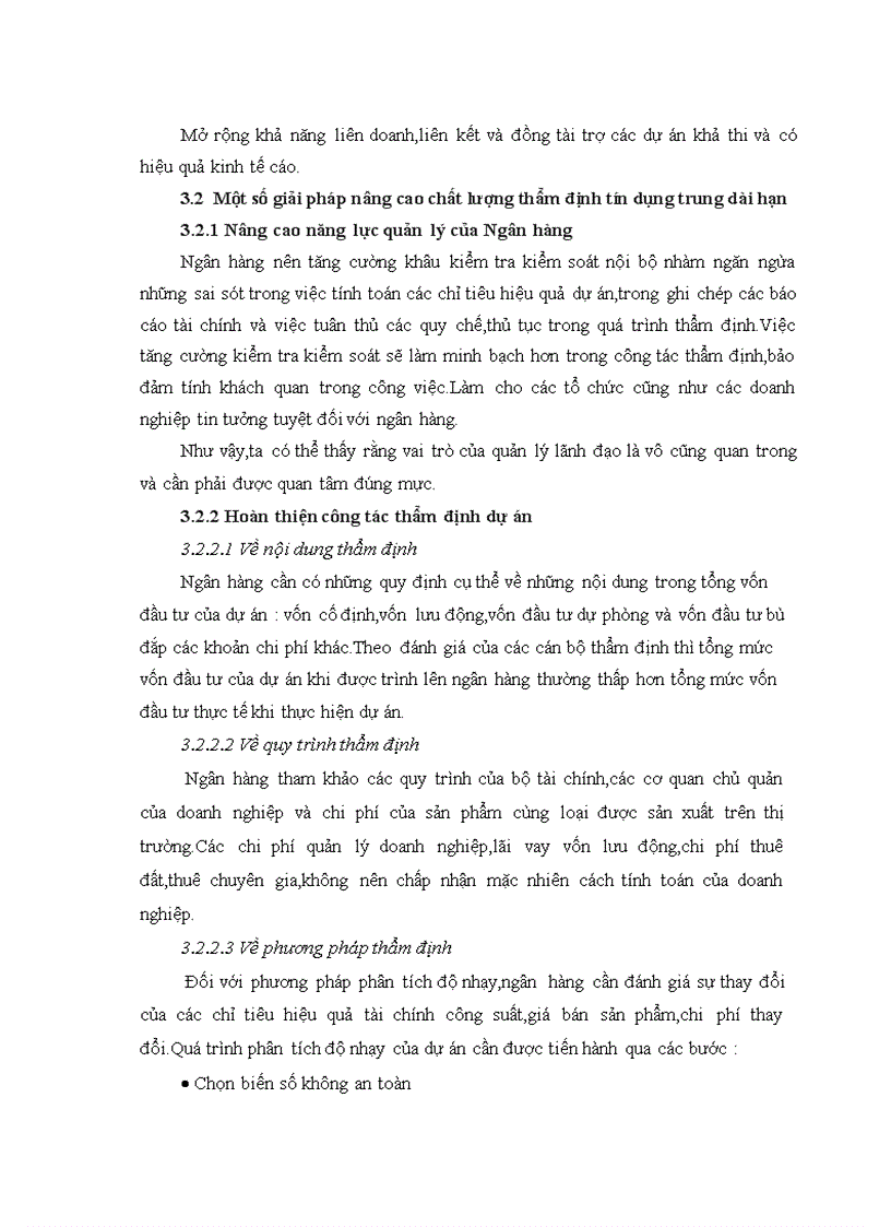 image for page Nâng cao chất lượng thẩm định dự án trung dài hạn đối với các dnnqd tại chi nhánh tmcp hàng hải vĩnh phúc