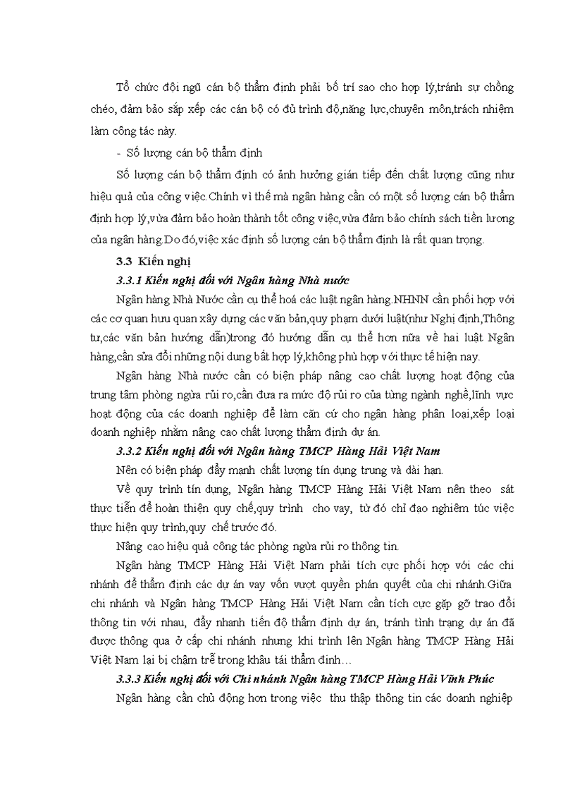 image for page Nâng cao chất lượng thẩm định dự án trung dài hạn đối với các dnnqd tại chi nhánh tmcp hàng hải vĩnh phúc