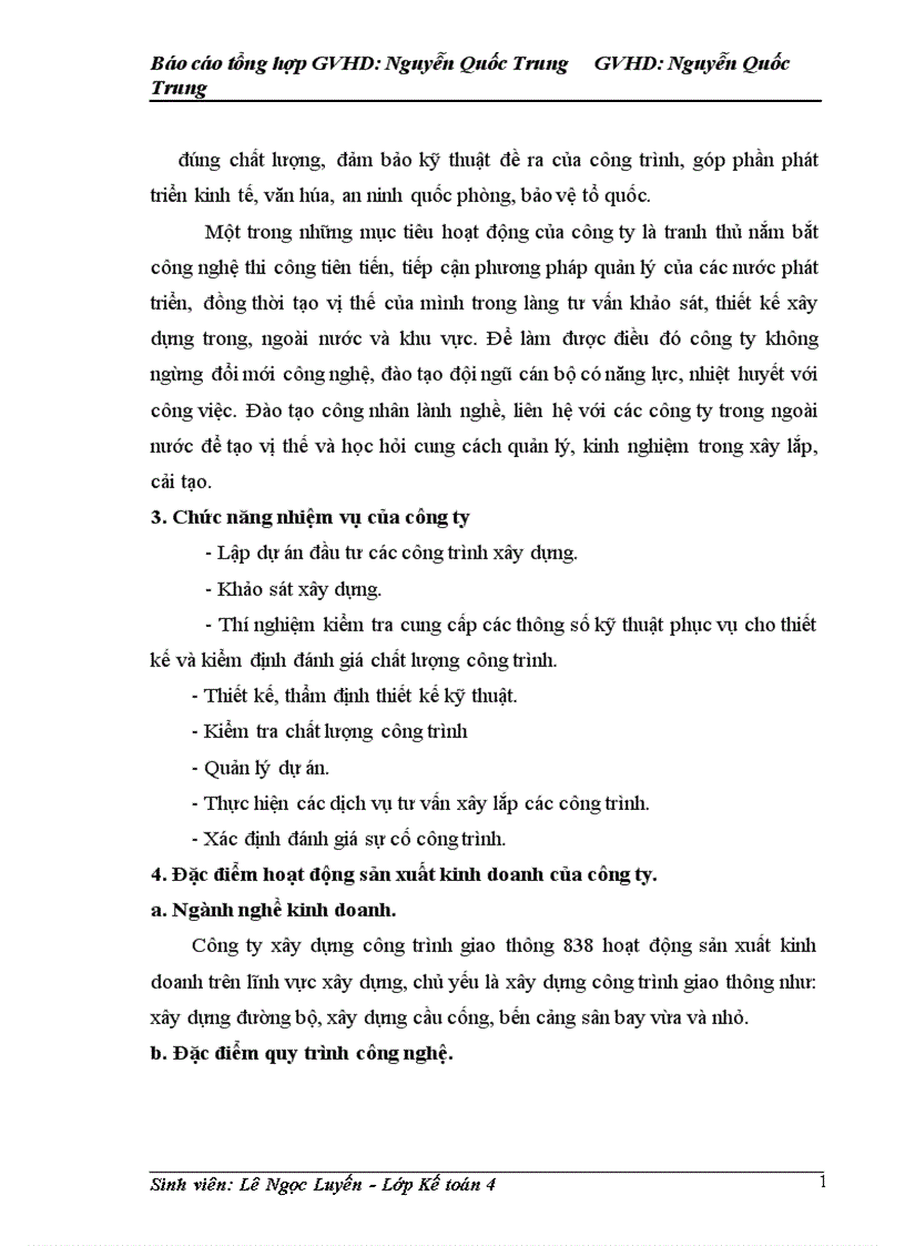 image for page Báo cáo thực tập tại Công ty công trình giao thông 838