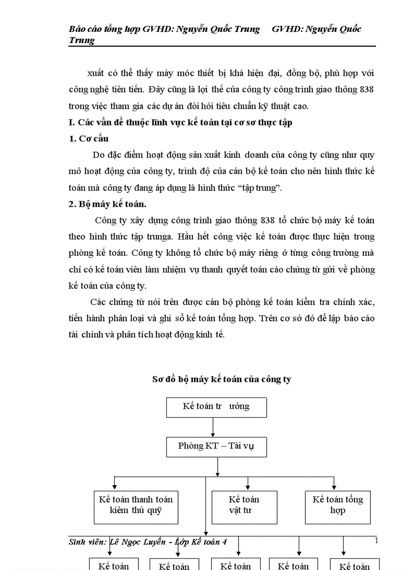 image for page Báo cáo thực tập tại Công ty công trình giao thông 838