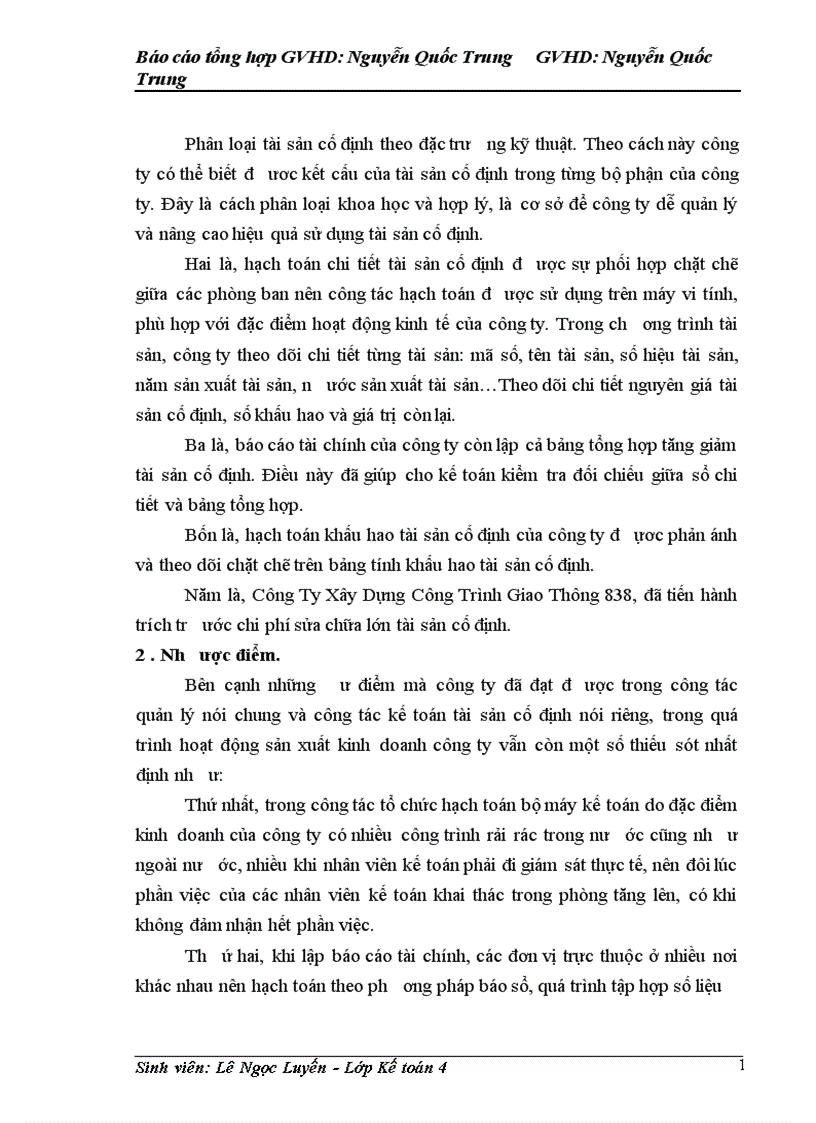 image for page Báo cáo thực tập tại Công ty công trình giao thông 838