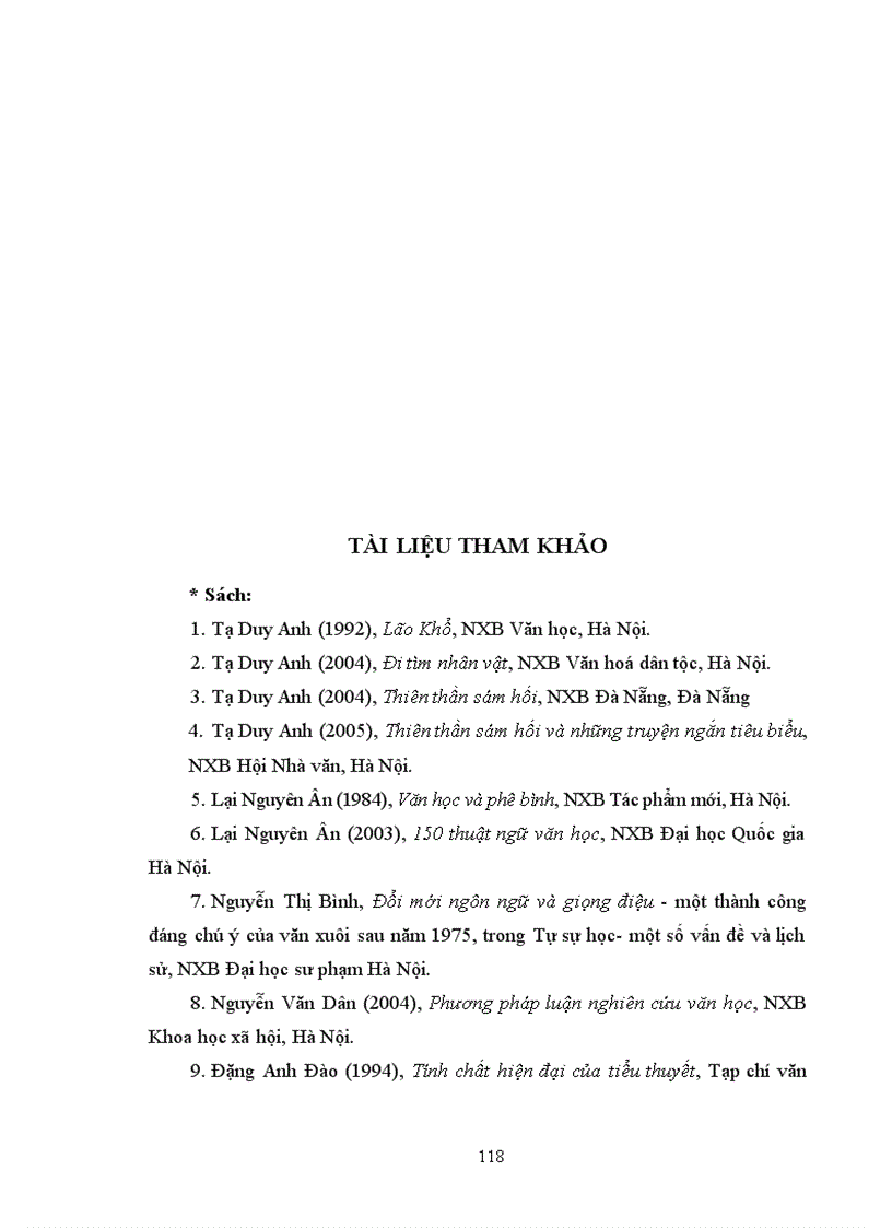 image for page Nội dung và nghệ thuật trong các tác phẩm của Ma Văn Kháng, Tạ Duy Anh, Hồ Anh Thái