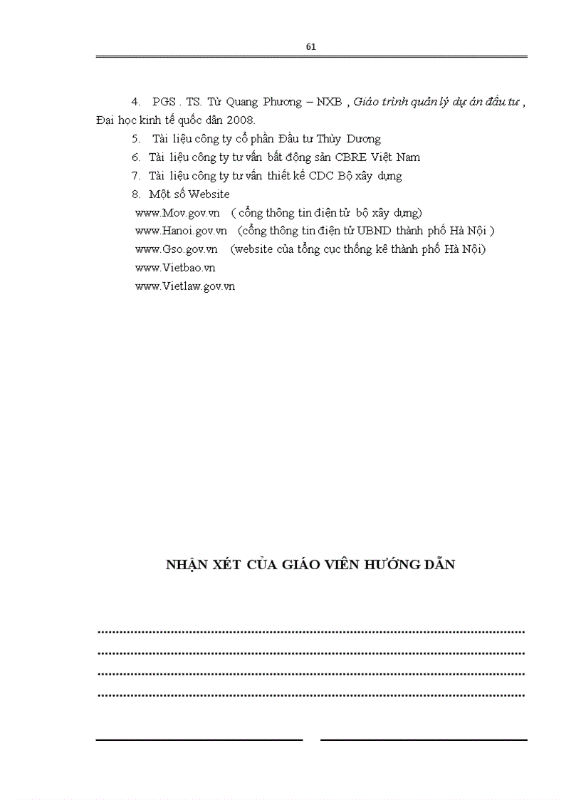 image for page Hoàn thiện công tác lập dự án tại công ty cổ phần đầu tư Thùy Dương