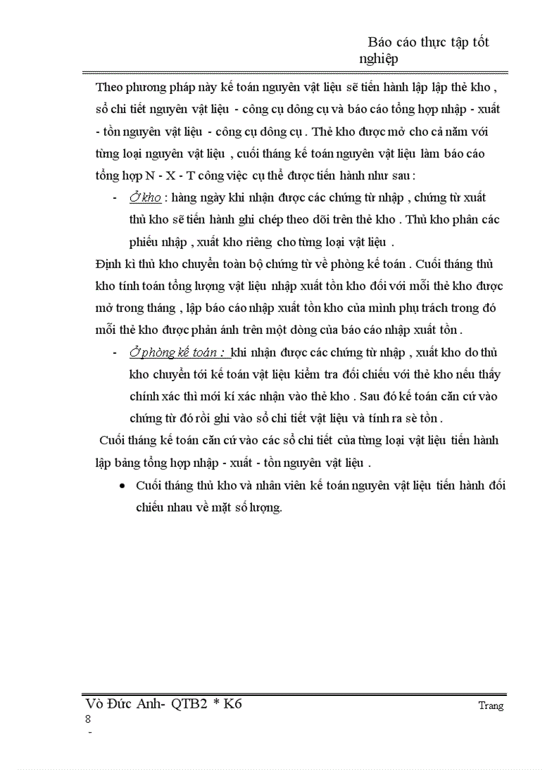 image for page Thực trạng và kiến nghị kế toán nguyên vật liệu, công cụ dụng cụ