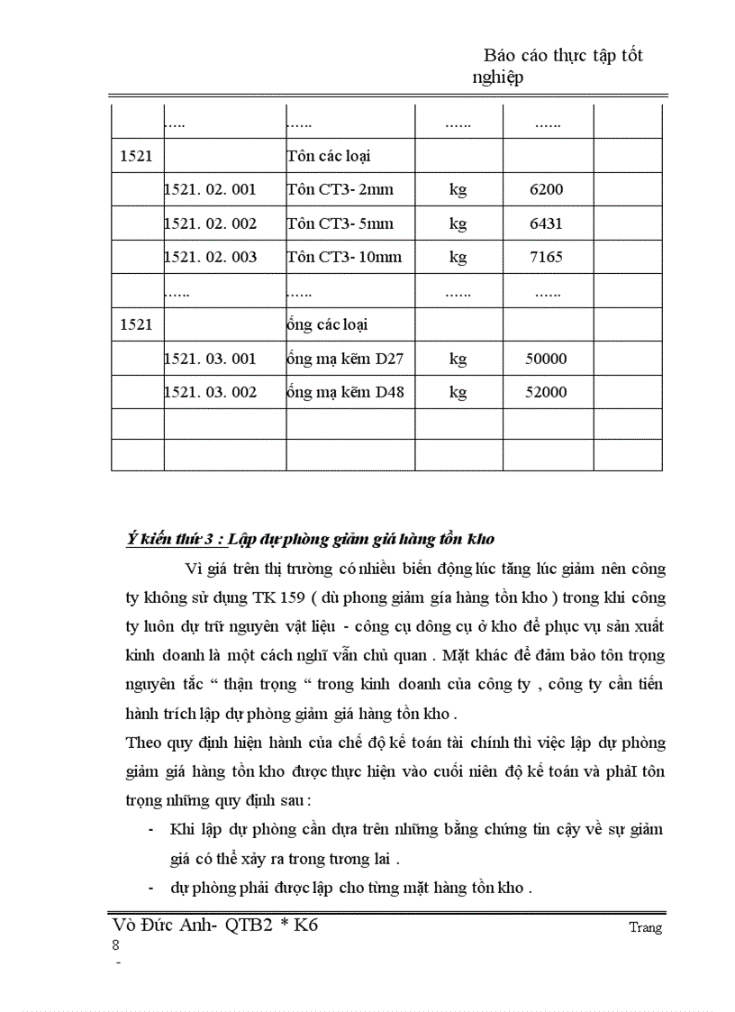 image for page Thực trạng và kiến nghị kế toán nguyên vật liệu, công cụ dụng cụ
