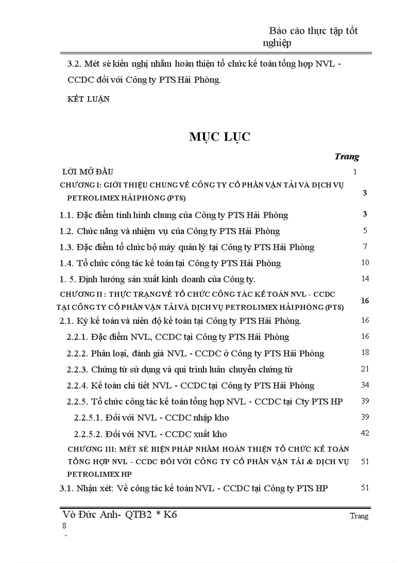 image for page Thực trạng và kiến nghị kế toán nguyên vật liệu, công cụ dụng cụ