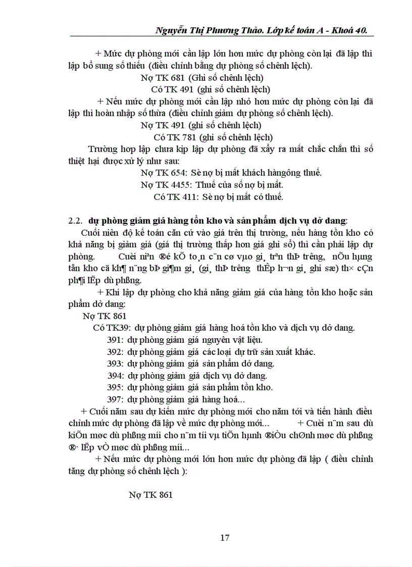image for page Một số vấn đề về tổ chức vận dụng chế độ tài chính và kế toán các khoản dự phòng hiện nay trong các doanh nghiệp