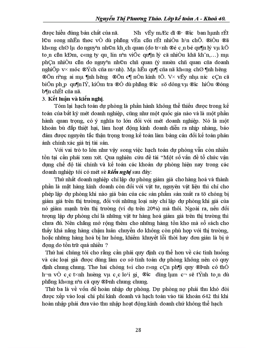 image for page Một số vấn đề về tổ chức vận dụng chế độ tài chính và kế toán các khoản dự phòng hiện nay trong các doanh nghiệp
