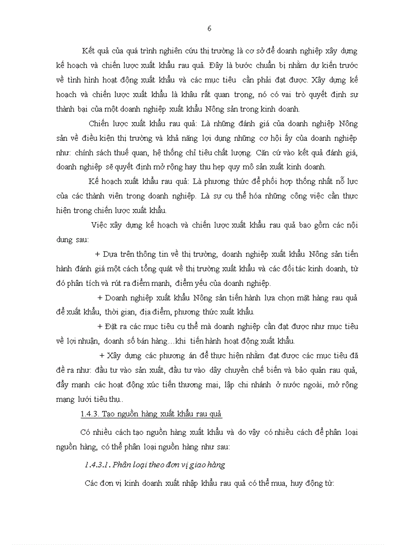 image for page Phương hướng và giải pháp đẩy mạnh xuất khẩu của Tổng công ty rau quả, nông sản