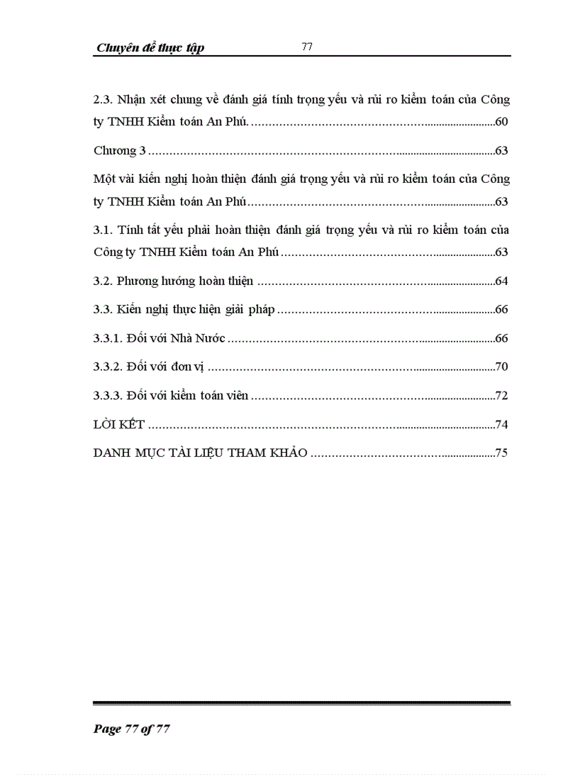 image for page Tìm hiểu thực trạng đánh giá trọng yếu và rủi ro kiểm toán do công ty TNHH kiểm toán An Phú thực hiện