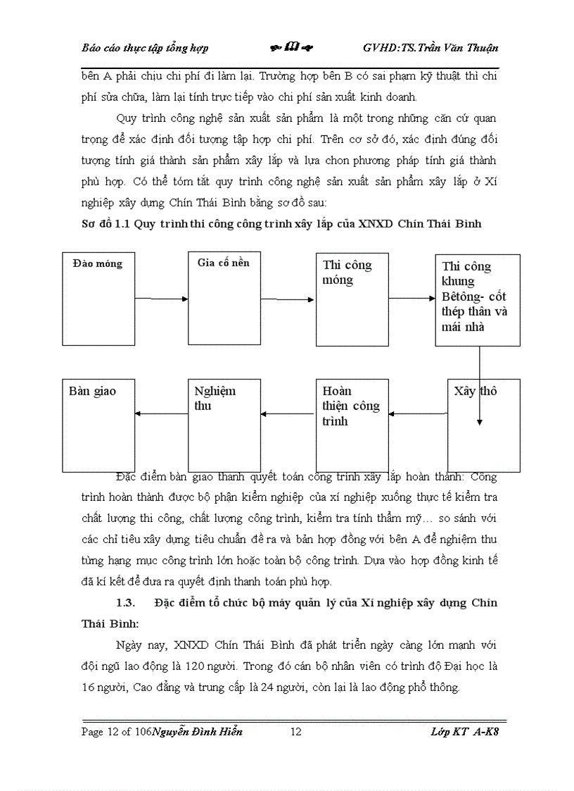 image for page Kế toán chi phí sản xuất và tính giá thành sản phẩm xây lắp tại Xí nghiệp Xây dựng Chín Thái Bính