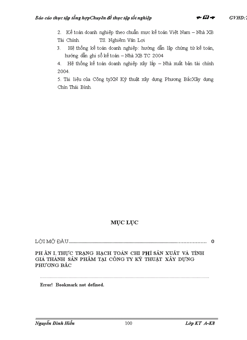 image for page Kế toán chi phí sản xuất và tính giá thành sản phẩm xây lắp tại Xí nghiệp Xây dựng Chín Thái Bính