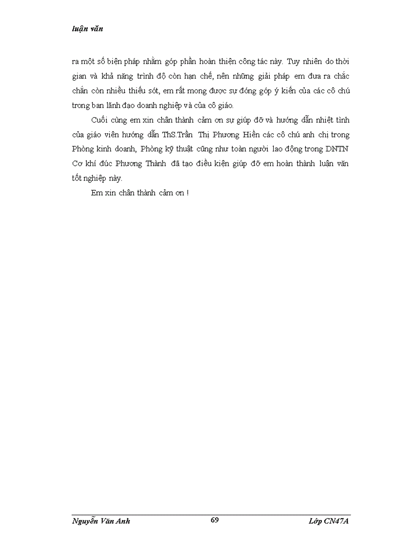 image for page Hoàn thiện công tác đánh giá thực hiện công việc và thù lao lao động của DNTN Cơ Khí Đúc Phương Thành