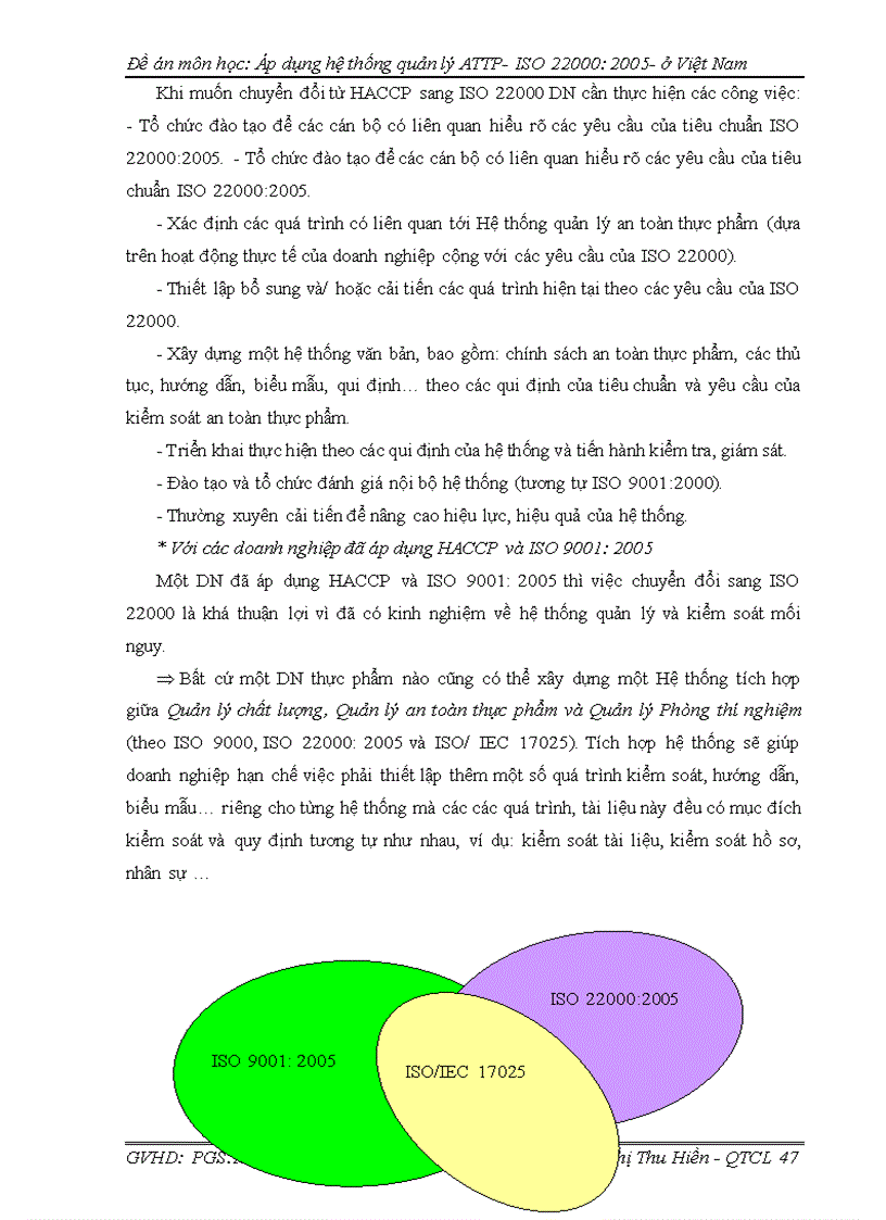 image for page Đề án môn học: Áp dụng hệ thống quản lý ATTP- ISO : ở Việt Nam