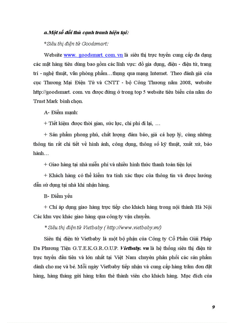 image for page Xây dựng chiến lươc cho siêu thị Superbaby