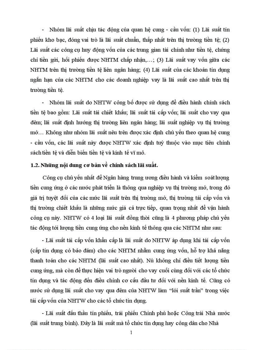 image for page Chính sách lãi suất và tác động của nó tới quá trình tăng trưởng kinh tế ở Việt Nam