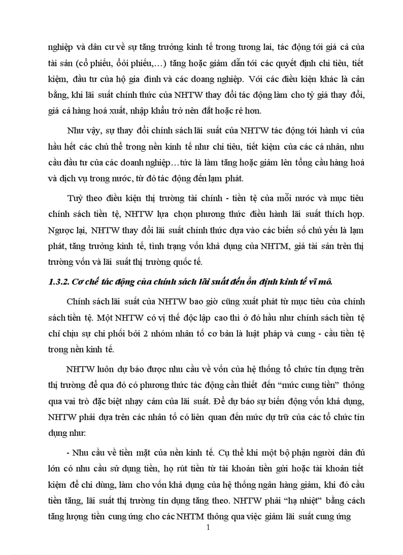 image for page Chính sách lãi suất và tác động của nó tới quá trình tăng trưởng kinh tế ở Việt Nam