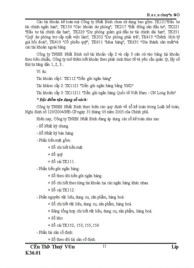 image for page Hoàn thiện kế toán tiêu thụ và xác định kết quả kinh doanh tại Công ty TNHH Nhất Bình