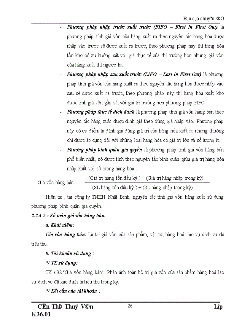 image for page Hoàn thiện kế toán tiêu thụ và xác định kết quả kinh doanh tại Công ty TNHH Nhất Bình