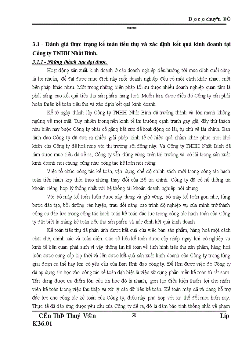 image for page Hoàn thiện kế toán tiêu thụ và xác định kết quả kinh doanh tại Công ty TNHH Nhất Bình