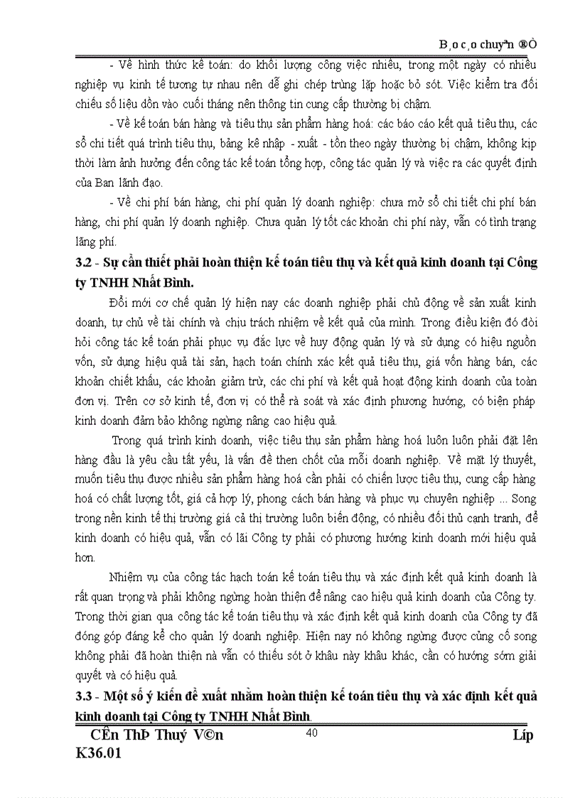 image for page Hoàn thiện kế toán tiêu thụ và xác định kết quả kinh doanh tại Công ty TNHH Nhất Bình