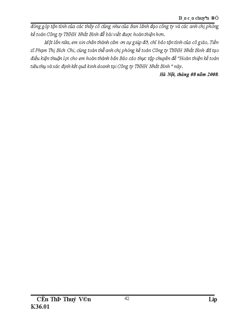 image for page Hoàn thiện kế toán tiêu thụ và xác định kết quả kinh doanh tại Công ty TNHH Nhất Bình