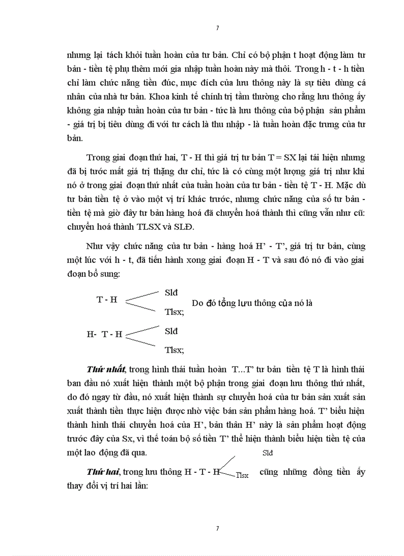 image for page Sự vận dụng lý thuyết về tuần hoàn và chu chuyển của tư bản đối với việc quản lý các doanh nghiệp của nước ta khi chuyển sang nền kinh tế thị trường định hướng XHCN