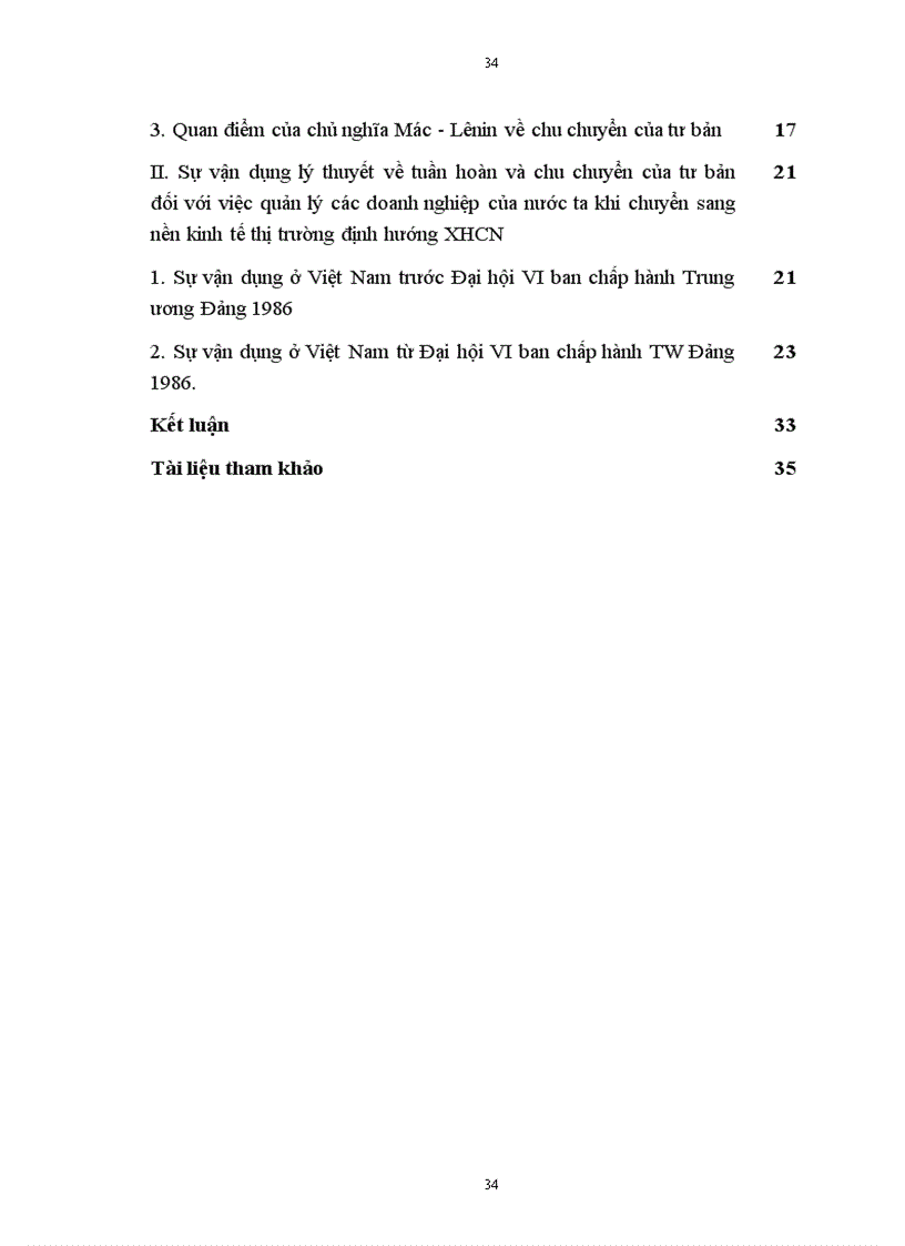 image for page Sự vận dụng lý thuyết về tuần hoàn và chu chuyển của tư bản đối với việc quản lý các doanh nghiệp của nước ta khi chuyển sang nền kinh tế thị trường định hướng XHCN