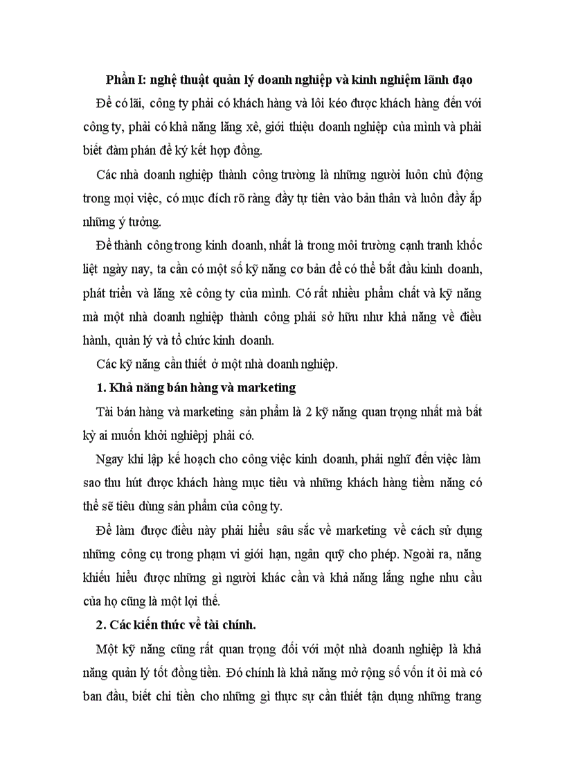 image for page Nghệ thuật quản lý doanh nghiệp và kinh nghiệm lãnh đạo