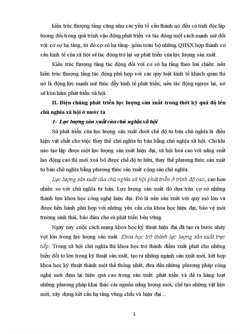 image for page Phát triển lực lượng sản xuất là nhiệm vụ trung tâm hàng đầu trong thời kỳ quá độ lên chủ nghĩa xã hội ở nước ta hiện nay