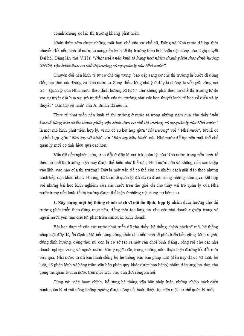 image for page Kinh tế thị trường có sự quản lý của Nhà nước theo định hướng xã hội chủ nghĩa và sự vận động của nó ở Việt Nam.