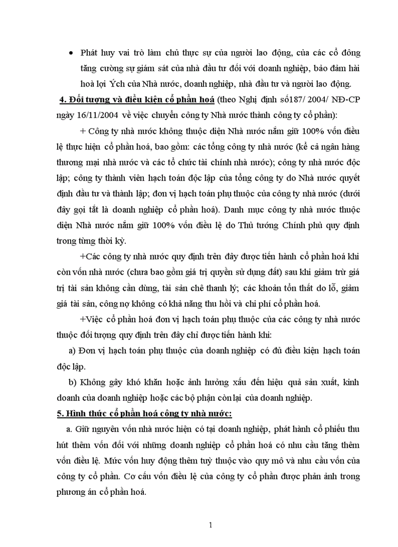 image for page Giải pháp đẩy mạnh quá trình cổ phần hoá trong giai đoạn hiện nay