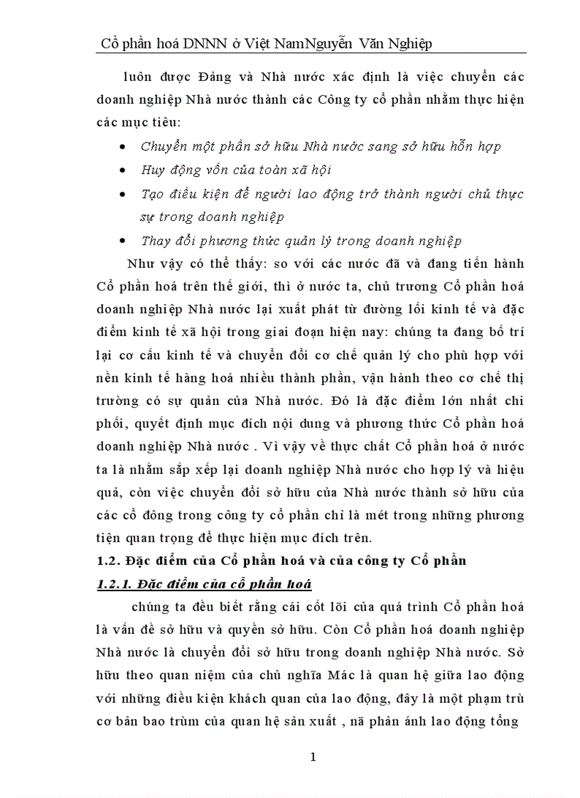 image for page Nghiên cứu và làm thử việc chuyển xí nghiệp quốc doanh tạị công ty Cổ phần