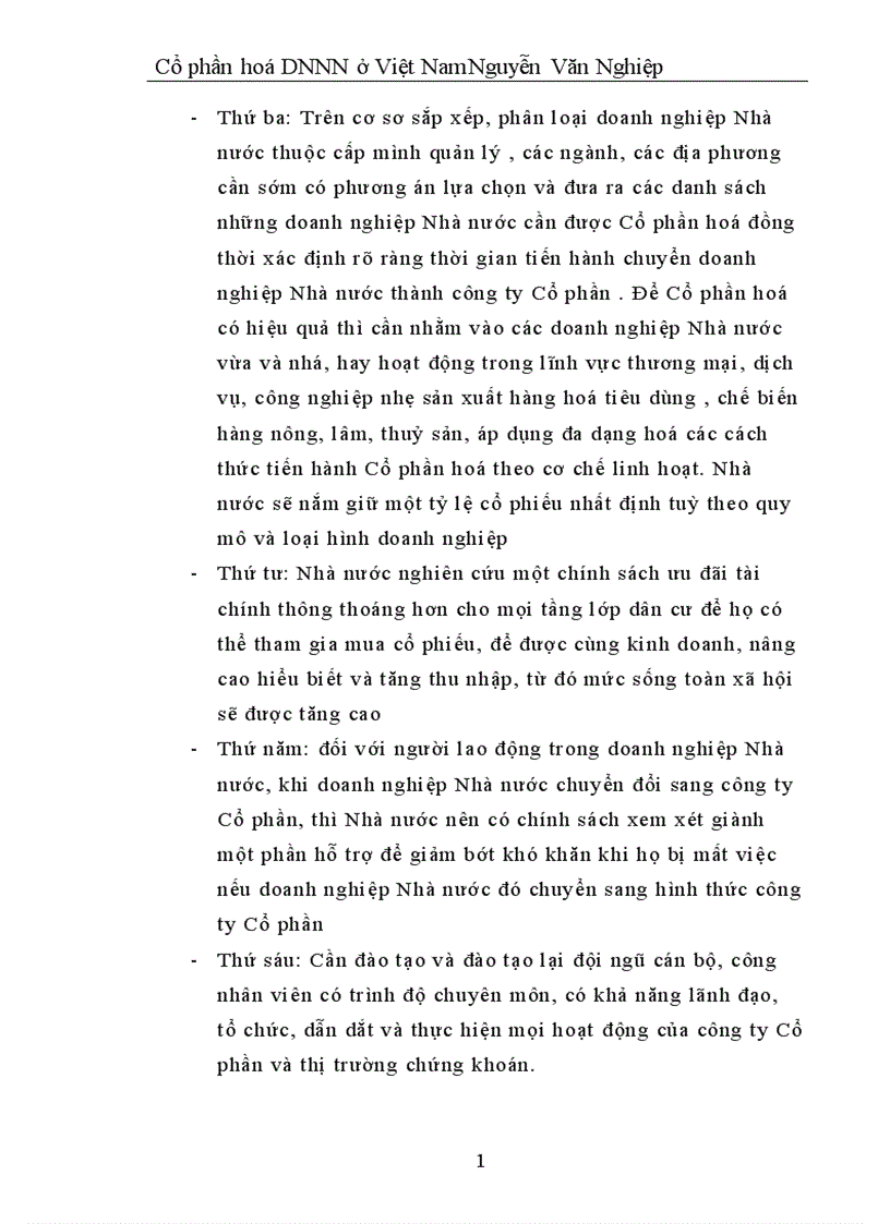 image for page Nghiên cứu và làm thử việc chuyển xí nghiệp quốc doanh tạị công ty Cổ phần