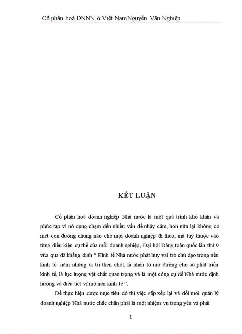 image for page Nghiên cứu và làm thử việc chuyển xí nghiệp quốc doanh tạị công ty Cổ phần