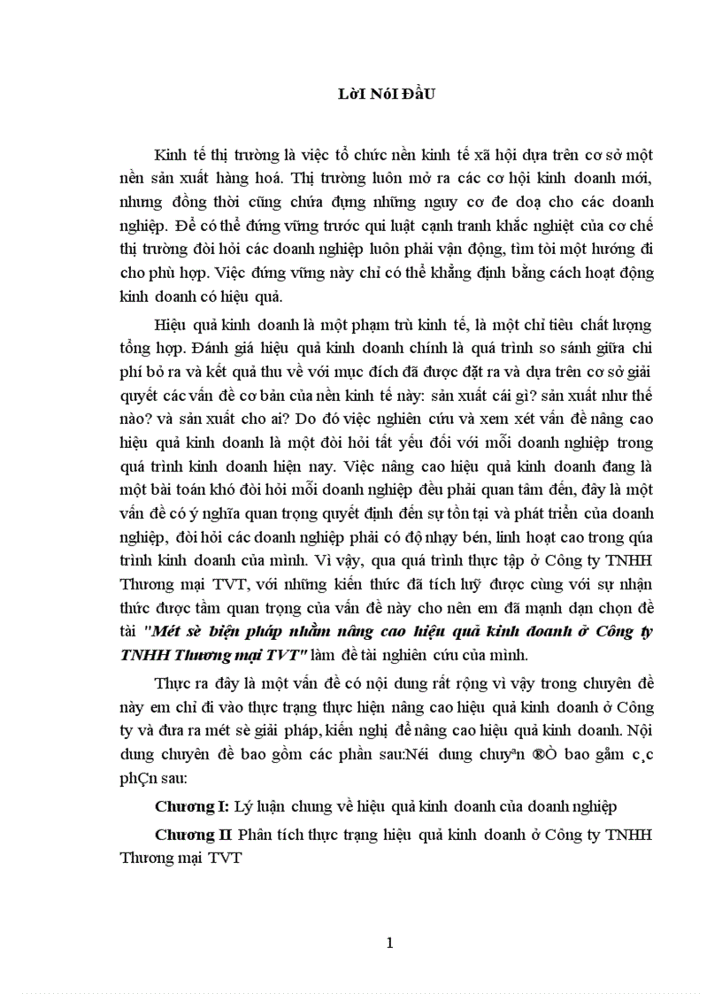 image for page Một số biện pháp nhằm nâng cao hiệu quả kinh doanh ở Công ty TNHH Thương mại TVT ------------------ Một số biện pháp nhằm nâng cao hiệu quả kinh doanh ở Công ty TNHH Thương mại công nghiệp TVT ------------------ vấn đề hiệu quả thì người ta vẫn chưa có được một khái niệm thống nhất